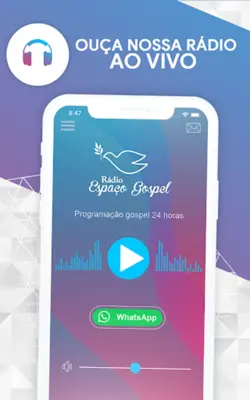 Rádio Espaço Gospel android App screenshot 2